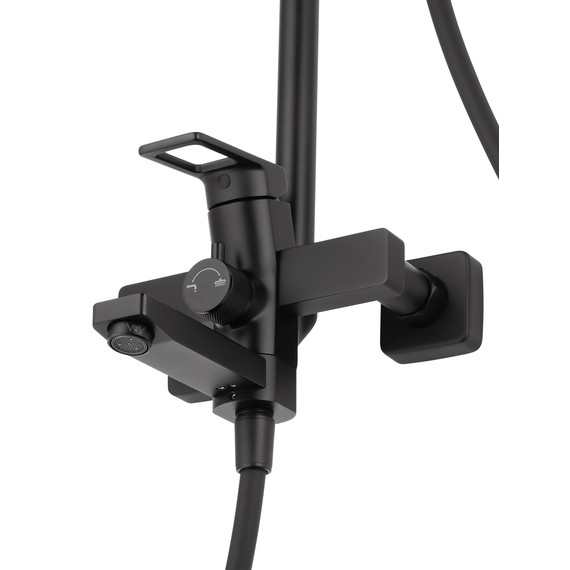 Душевая стойка Wonzon & Woghand Frame WW-88739010-MB, чёрный матовый - фото 4