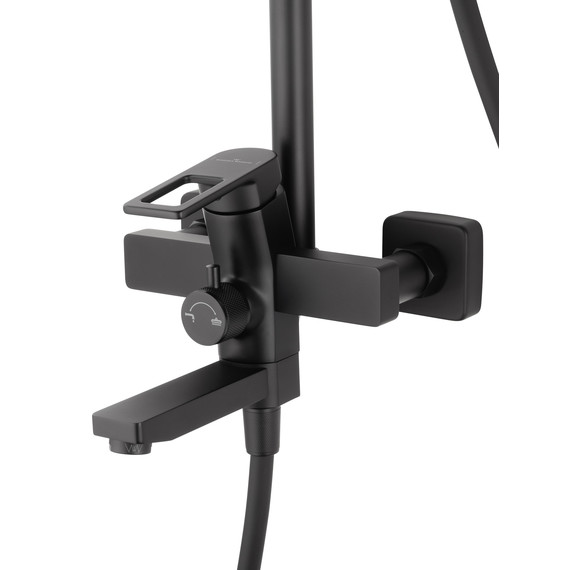 Душевая стойка Wonzon & Woghand Frame WW-88739010-MB, чёрный матовый - фото 3