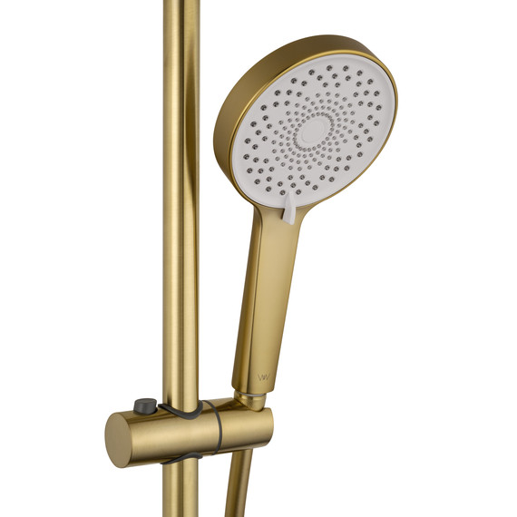 Душевая стойка с термостатом Wonzon & Woghand Stick WW-88739903-BG, золото брашированное - фото 5