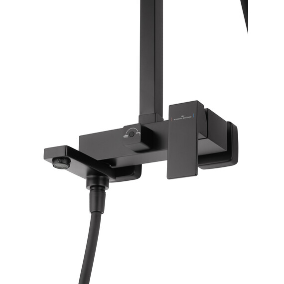 Душевая стойка Wonzon & Woghand Cube WW-88739016-MB, чёрный матовый - фото 4