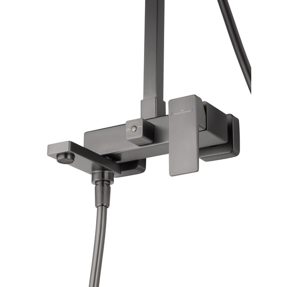 Душевая стойка Wonzon & Woghand Cube 2.0 WW-88047068-BGM, тёмный графит брашированный - фото 4