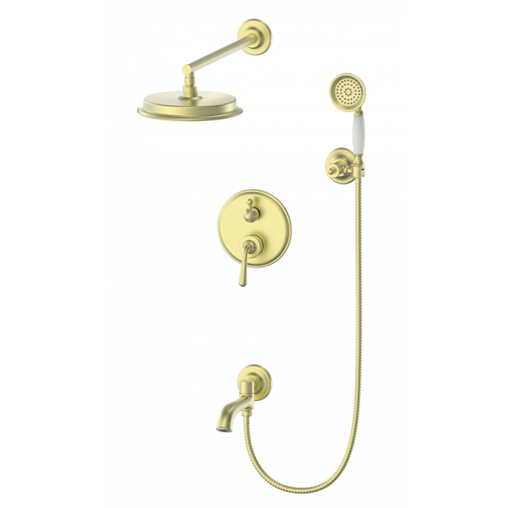 Душевая система для ванны Wonzon & Woghand Steam WW-88939008-BG, золото брашированное - фото 
