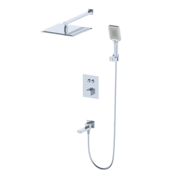 Душевая система для ванны с термостатом Wonzon & Woghand WW-88929003-CR - фото 