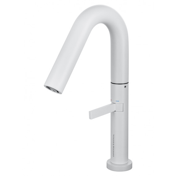 Смеситель для раковины высокий Wonzon & Woghand WW-6068-MW, белый - фото 