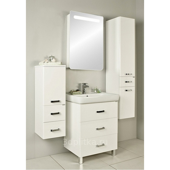 Пенал подвесной Акватон Америна 35 см с корзиной 1A135203AM010 - фото 5