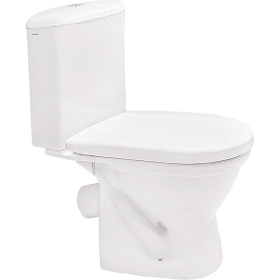 Унитаз-компакт Santek Алькор 1.WH30.2.196 с крышкой полипропилен - фото 