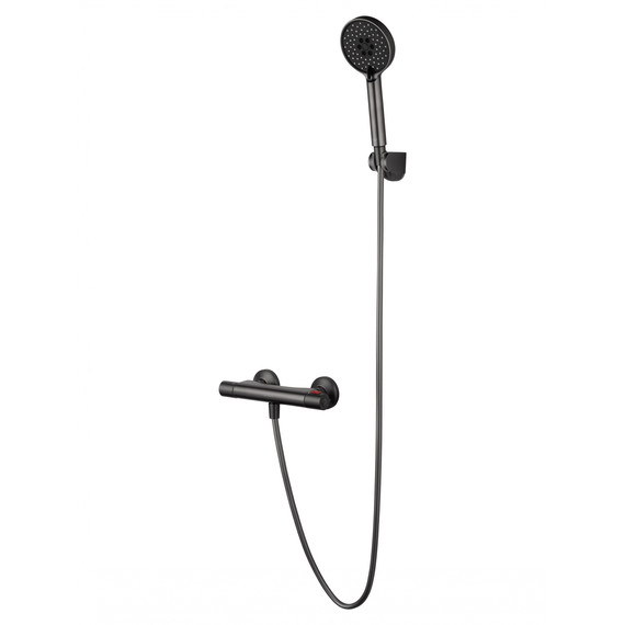 Смесители для душа с термостатом Wonzon & Woghand Inn WW-B2005-A-BGG, тёмный графит - фото 