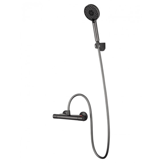Смесители для душа с термостатом Wonzon & Woghand Inn WW-B1005-A-BGG, тёмный графит - фото 