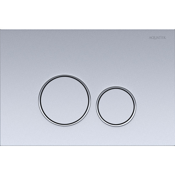 Кнопка смыва Aquatek KDI-0000019, хром матовый - фото 