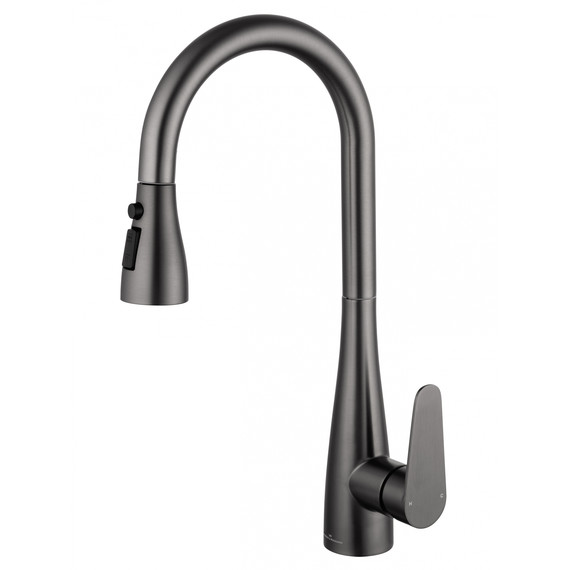 Смесители для кухни Wonzon & Woghand WW-121E201B-BGG, тёмный графит - фото 