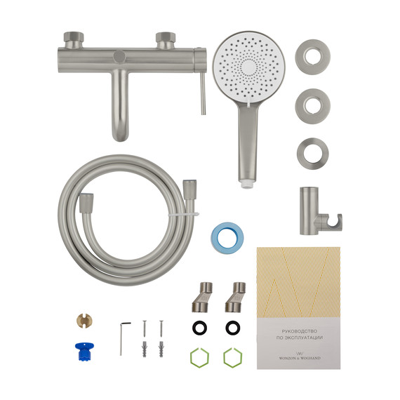 Смесители для ванны Wonzon & Woghand Stick WW-88639017-BN, никель - фото 7