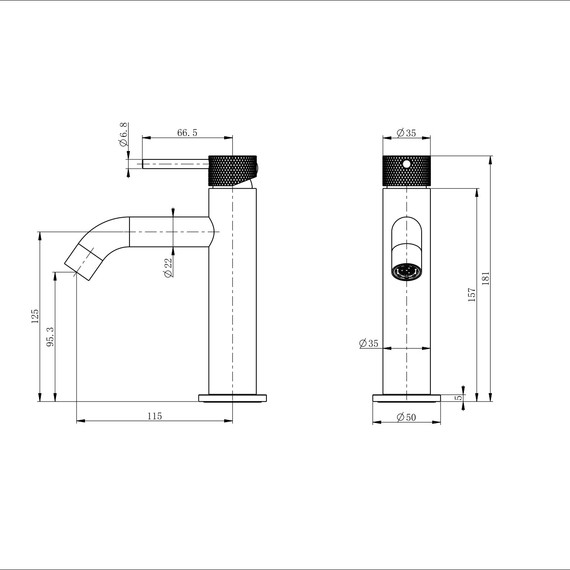 Смесители для раковины Wonzon & Woghand WW-H1061-MW, белый - фото 5