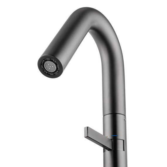 Смеситель для раковины высокий Wonzon & Woghand WW-6068-BGG, тёмный графит - фото 3