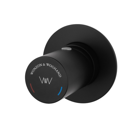 Смеситель для раковины настенный Wonzon & Woghand WW-105-MB (со скрытой частью) чёрный - фото 4