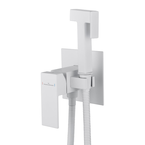 набор для гигиенического душа Wonzon & Woghand Cube WW-88829016-MW (со скрытой частью) белый - фото 3