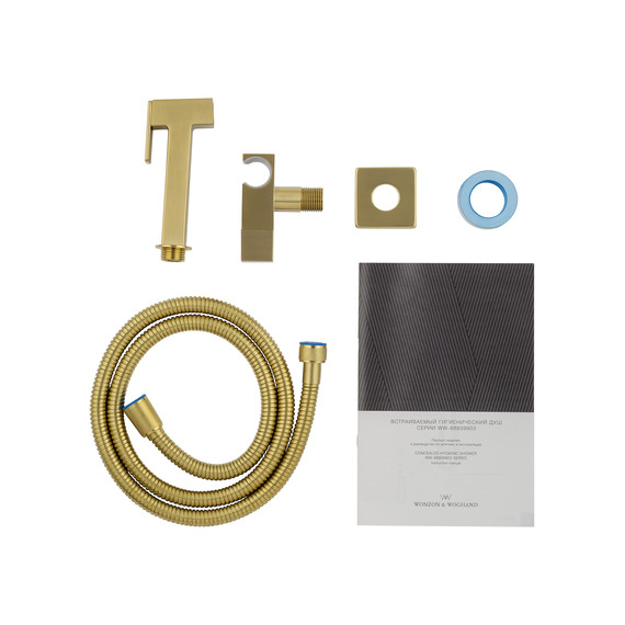 набор для гигиенического душа Wonzon & Woghand WW-88809904-BG (со скрытой частью) золото - фото 5