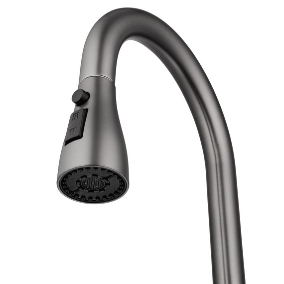 Смесители для кухни Wonzon & Woghand WW-121E201B-BGG, тёмный графит - фото 4