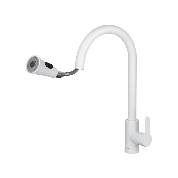 Смесители для кухни Wonzon & Woghand WW-121E201L-MW, белый - фото 2