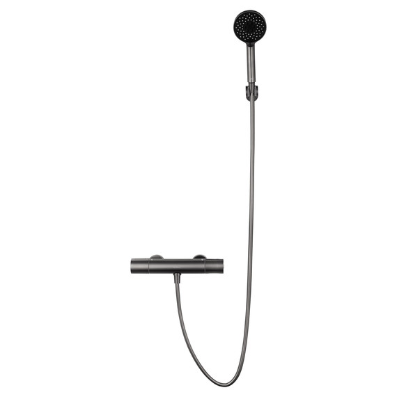 Смесители для душа с термостатом Wonzon & Woghand Inn WW-A2006-A-BGG, тёмный графит - фото 2