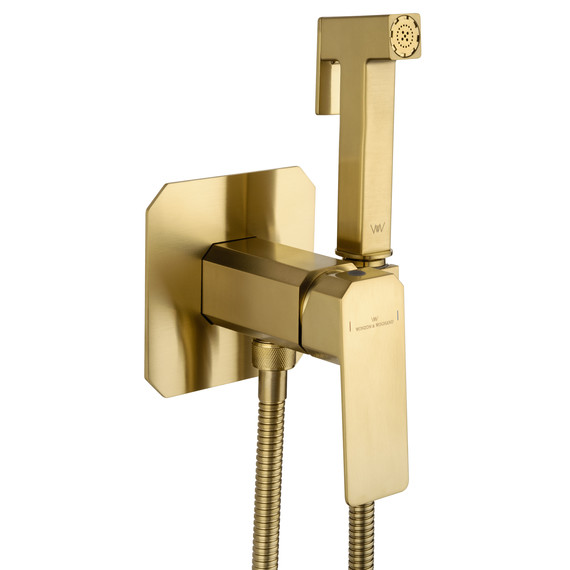 набор для гигиенического душа Wonzon & Woghand Diamond WW-88829011-BG (со скрытой частью) золото - фото 4