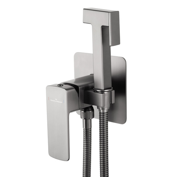 набор для гигиенического душа Wonzon & Woghand Edge WW-88829003-BGM (со скрытой частью) тёмный графит - фото 4