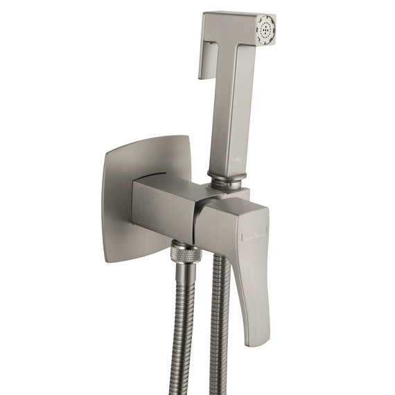 набор для гигиенического душа Wonzon & Woghand Flex WW-88829072-BN (со скрытой частью) никель - фото 4