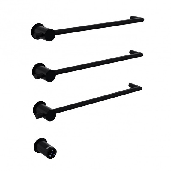 Полотенцесушитель электрический Abber Charme П3 495x520 мм AH4003MB, чёрный матовый - фото 