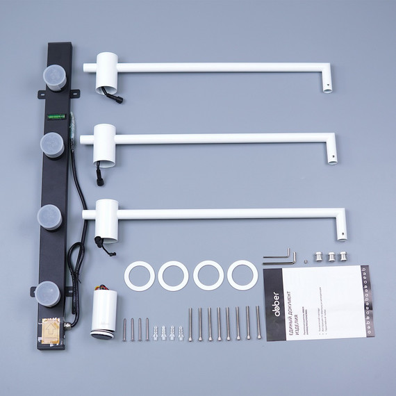 Полотенцесушитель электрический Abber Charme П3 495x520 мм AH4003MW, белый матовый - фото 3