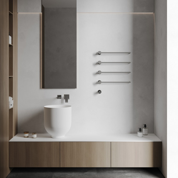 Полотенцесушитель электрический Abber Charme П4 645x520 мм AH4004 - фото 2