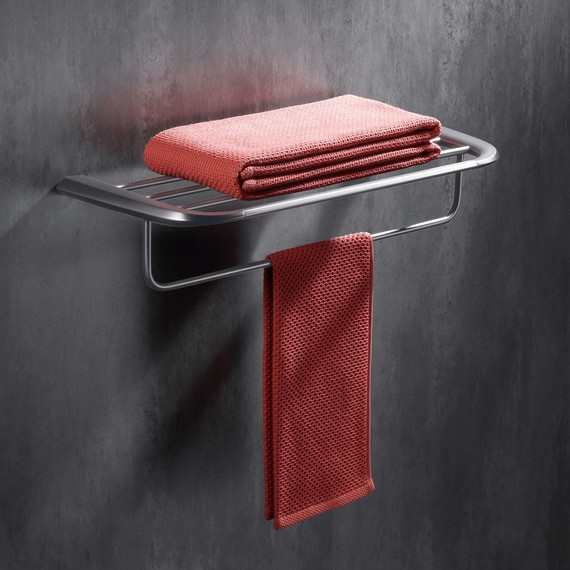 Полка для полотенец Abber Nord AA1554SP, цвет сатин - фото 2