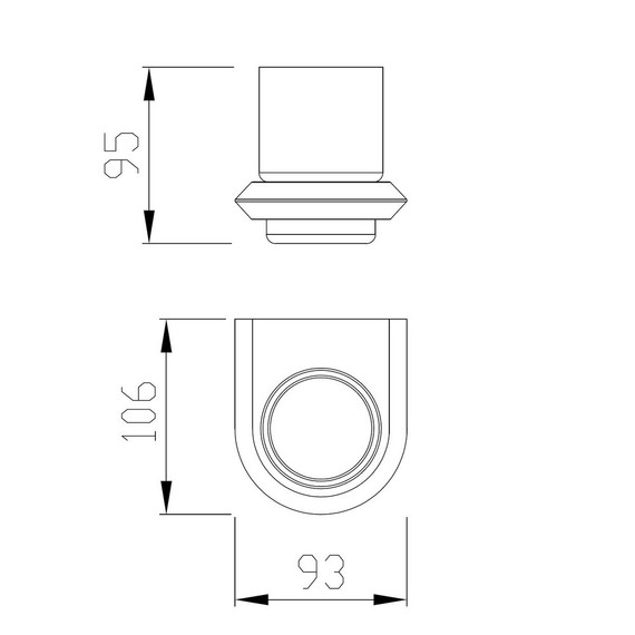 Стакан для зубных щеток Abber Nord AA1556SP, цвет сатин - фото 3