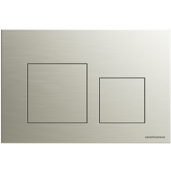 Кнопка смыва Ceramicanova Balance Square CN12-002BN, брашированный никель - фото 