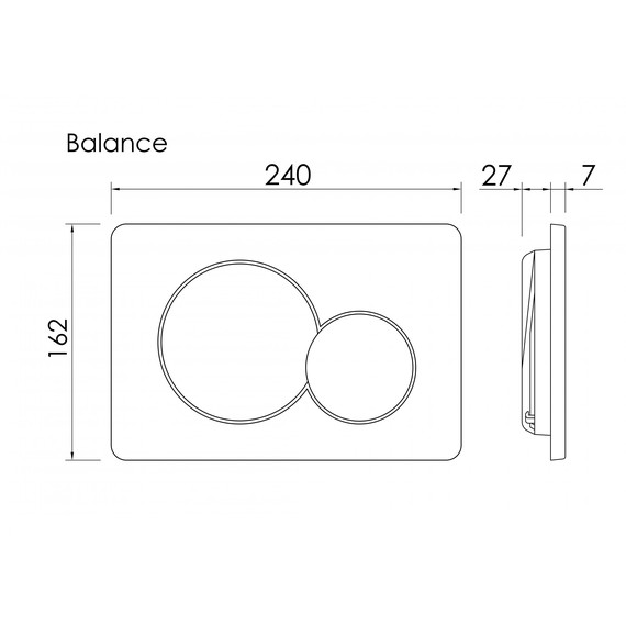 Кнопка смыва Ceramicanova Balance Sphere CN12-003MB, чёрный матовый - фото 3