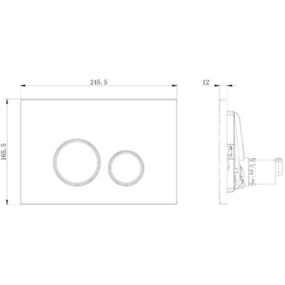 Кнопка смыва Allen Brau Priority 3.0 9.20A01.BN, никель брашированный - фото 3