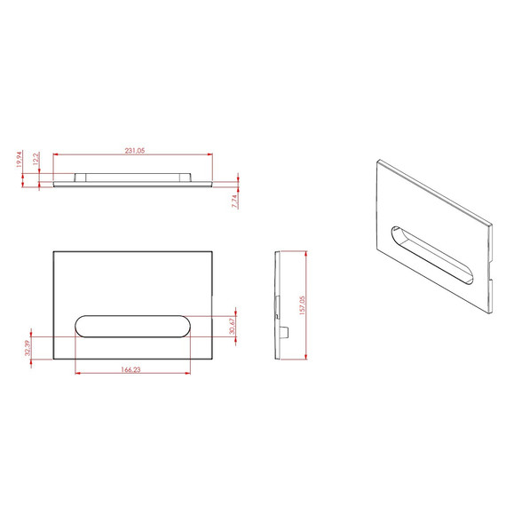 Кнопка смыва Allen Brau Project Color 9.2PR01.21, белый матовый - фото 4
