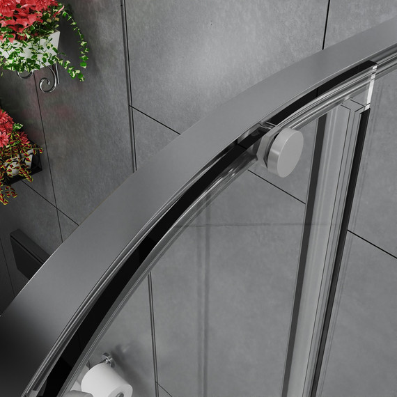 Душевое ограждение Azario SHANGHAI 100x100 см AZ-S43-100-MGR-CL, графит матовый/прозрачное - фото 6