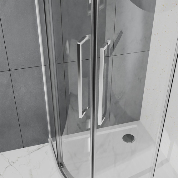 Душевое ограждение Azario SHANGHAI 90x90 см AZ-S43-90-MB-CL, чёрный матовый/прозрачное - фото 3