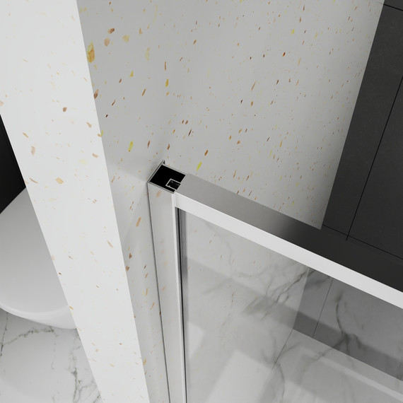 Душевая дверь Azario SHANGHAI 110 см AZ-Y43-110-MGR-CL, графит матовый/прозрачное - фото 5