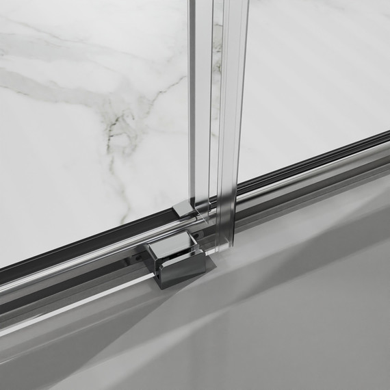 Душевая дверь Azario SHANGHAI 120 см AZ-Y43-120-MB-CL, чёрный матовый/прозрачное - фото 4