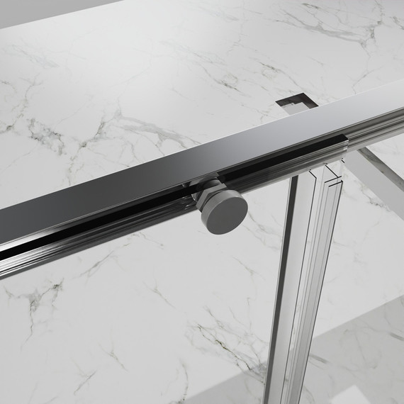 Душевая дверь Azario SHANGHAI 120 см AZ-Y43-120-MGR-CL, графит матовый/прозрачное - фото 3