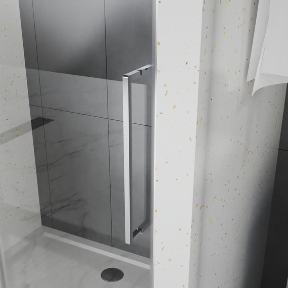 Душевая дверь Azario SHANGHAI 120 см AZ-Y43-120-MGR-CL, графит матовый/прозрачное - фото 7