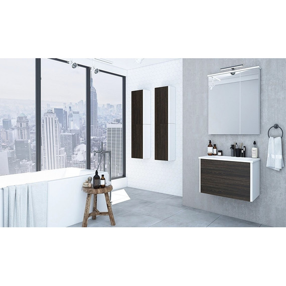 Зеркало шкаф Акватон Брук 80 см 1A200602BC010 - фото 3