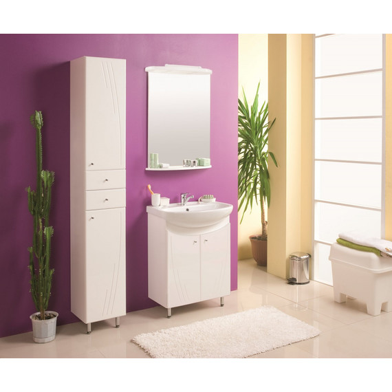 Пенал напольный Акватон Минима 32 см с корзиной 1A132303MN01L - фото 3