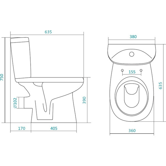 Унитаз-компакт Santek Анимо 1.WH30.2.135 с крышкой микролифт - фото 2