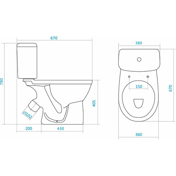 Унитаз-компакт Santek Бореаль 1.WH30.2.143 с крышкой дюропласт - фото 3