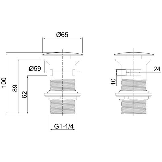 Донный клапан Allen Brau Priority 5.31023-31, чёрный матовый - фото 4