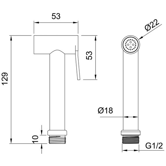 Гигиенический душ Allen Brau Priority 5.31028-31, чёрный матовый - фото 4
