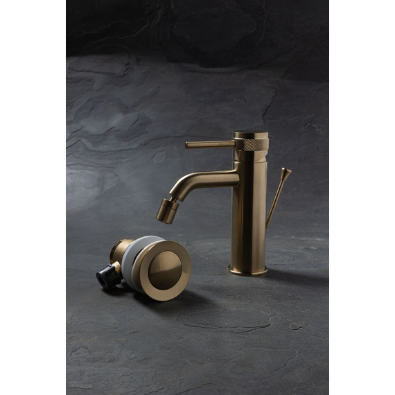 Смеситель для биде Allen Brau Priority 5.31A04-GB (с донным клапаном) золото - фото 2