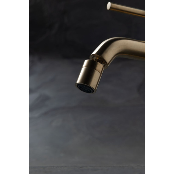 Смеситель для биде Allen Brau Priority 5.31A04-GB (с донным клапаном) золото - фото 5