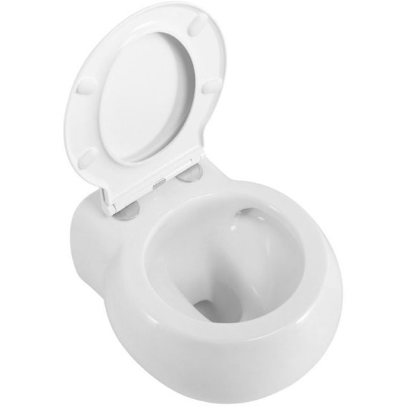 Унитаз подвесной безободковый Cezares Grande-Tor CZR-308-TH-TOR/SC с тонкой крышкой микролифт (система смыва Торнадо) - фото 12